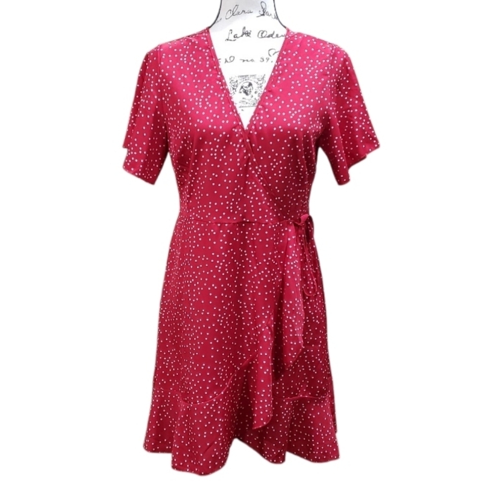 Shein Polka Dot Wrap Dress